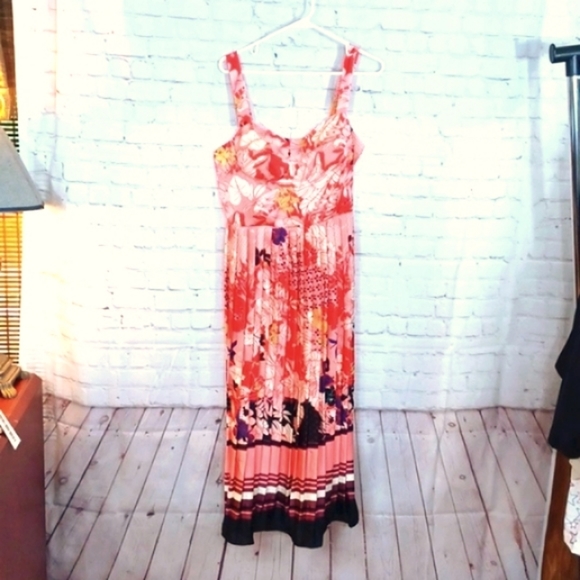 DaliaMacphee Dresses & Skirts - DALIA Macphee Womans Red Print Summer NWT Dress L